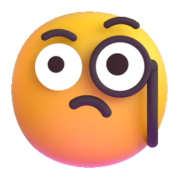 Face with monocle emoji
