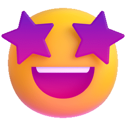 Star-struck emoji